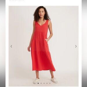 Marine Layer Corrine Double Cloth Maxi dress